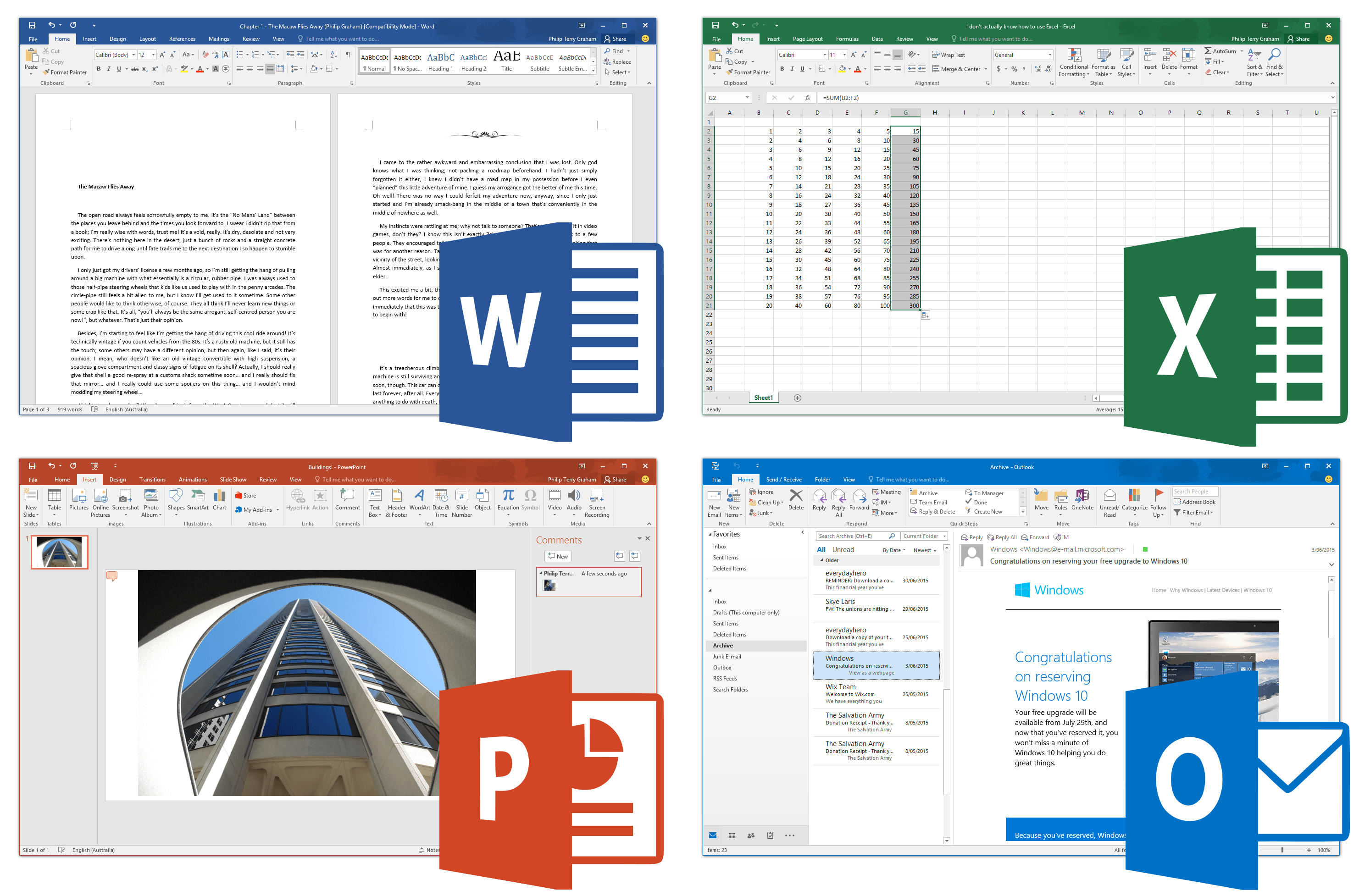 word excel download free windows 10